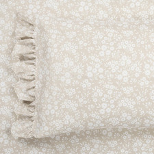 Garden of Flowers King Sheet Set - 6 Piece Floral Tan Bedding Decor