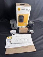 Yale Assure Lock 2 with Wi-Fi, Black Suede Smart Lock for Front Door with Keypad