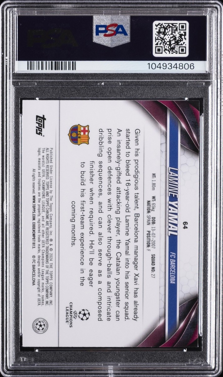 2023-24 Topps Chrome UEFA Club Competitions - Lamine Yamal #64