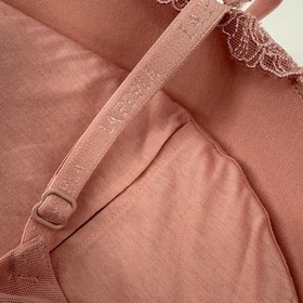 La Perla Mauve Lace Push Up Bra Padded Underwire Strappy Adjustable Straps Lux