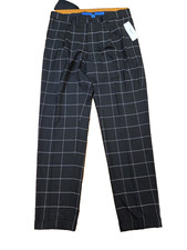 NWT Urban Outfitters Pants Mens 32 Regular Black White Windowpane Plaid Relaxed