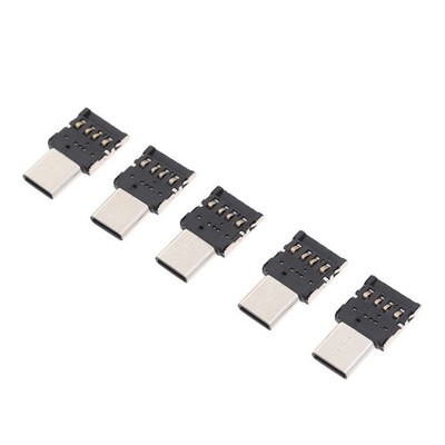  5 Stück Ultra Mini Typ C USB-C zu USB 2.0 OTG Adapter für Handy Tablet USB