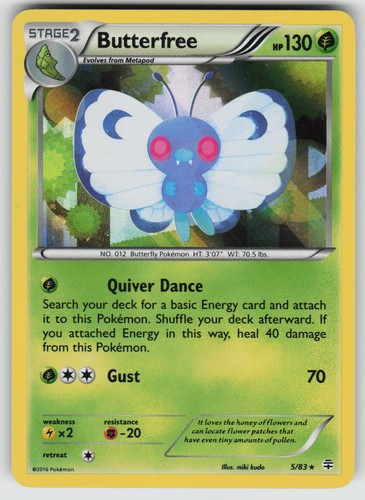 Butterfree 5/83 Holo Rare Generations Pokemon Holo Near Mint