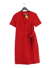 Boden Wrap Midi Dress UK8 in Red