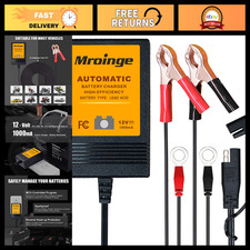 12v Smart Battery Charger Maintainer 1a Trickle Charger For Motorcycle Atv