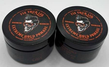 2PK Fix Your Lid Extreme Hold Pomade ~ Ultra Hold ~ High Shine ~ 3.75 FL OZ EACH