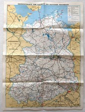 DDR-Übersichtskarte zum Kursbuch der Deutschen Reichsbahn