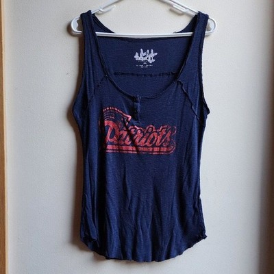 Touch by Alyssa Milano Navy/Red Patriots Tank Top Size 2XL
