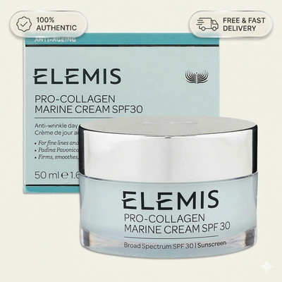 Elemis Pro-Collagen Marine Cream SPF30 1.6 oz/50 ml 100% Authentic Exp 2027 Anti