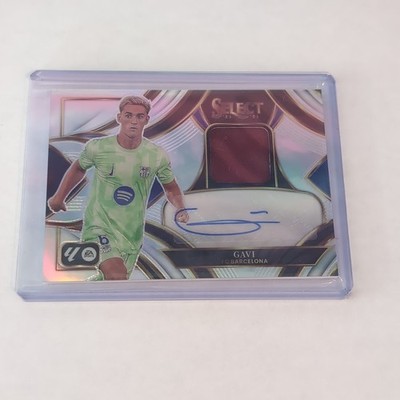 2025-26 Panini Select La Liga Gavi Auto Mem Relic Silver #AM-G FC Barcelona 