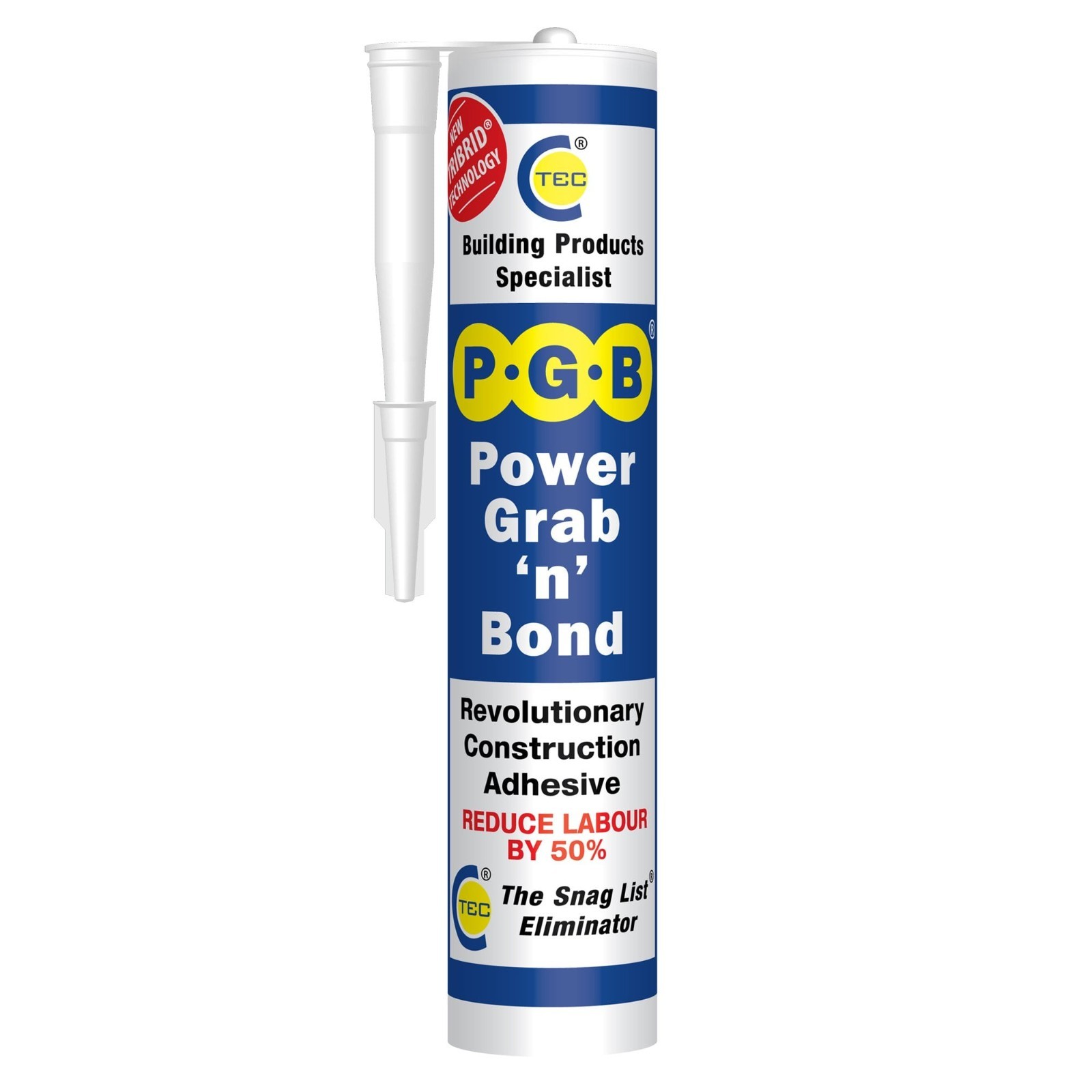C-Tec Power Grab n Bond TRIBRID Construction Adhesive - 290ml TWIN PACK - Image 3