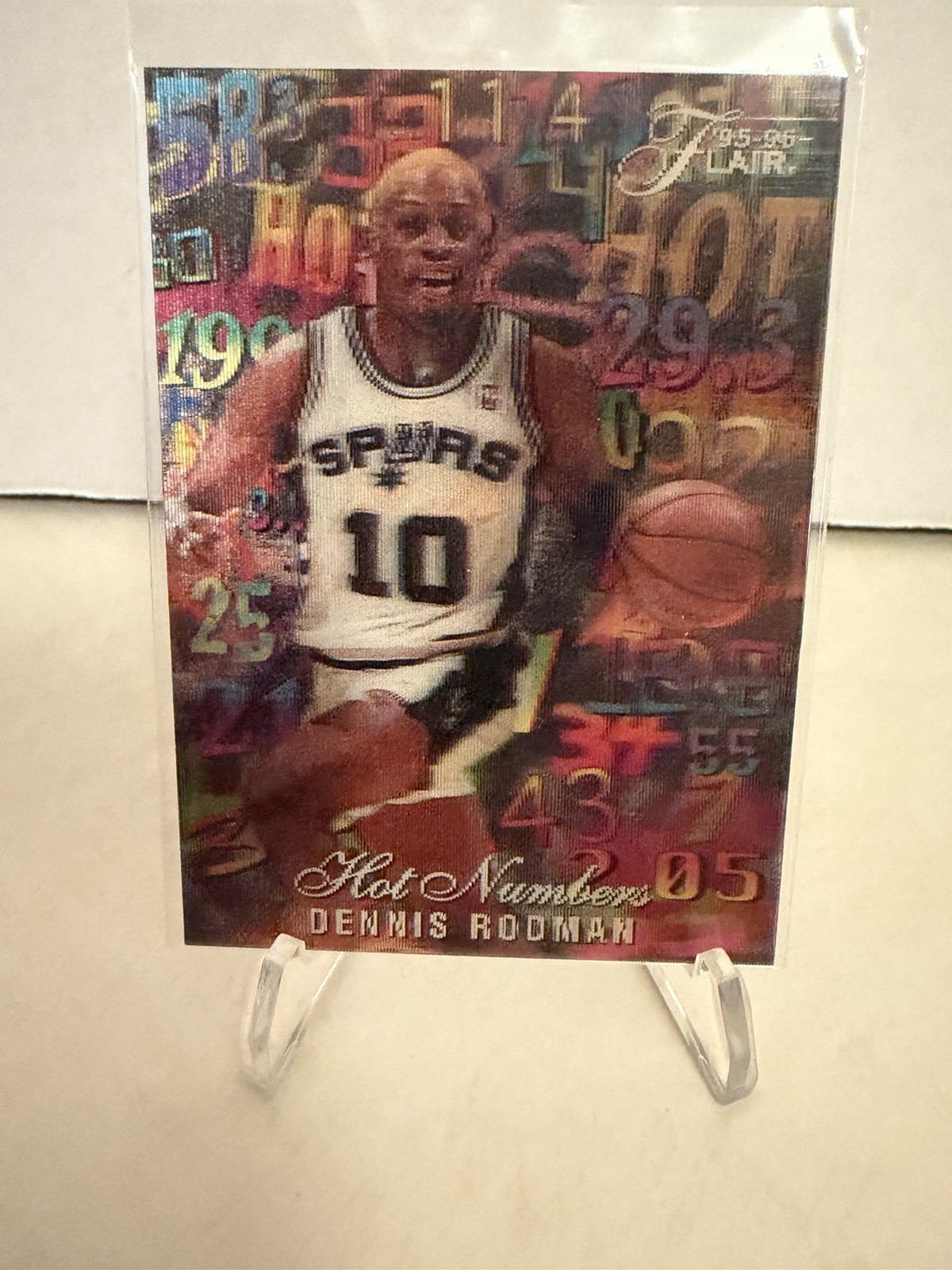 1995-96 Flair Dennis Rodman Hot Numbers