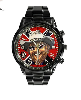 H.AN,K J,R stainless steel watch