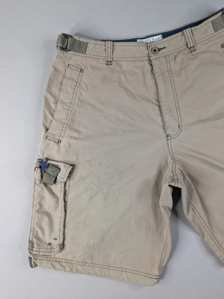 Abercrombie Fitch Shorts Adult Medium AF92 Paratrooper Cargo Cotton Nylon Tan* - Image 2 of 4