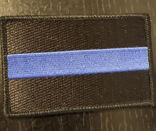 Thin Blue Line embroidered patch Law Enforcement Police LEO Service