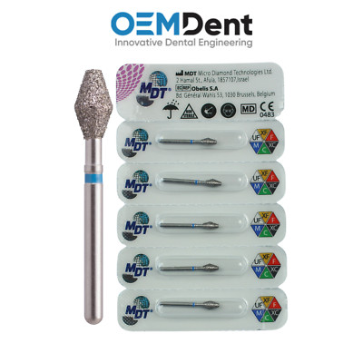 MDT FG Diamond Burs Barrel 039 Shaping Flat Surfaces L21.0mm Restorations