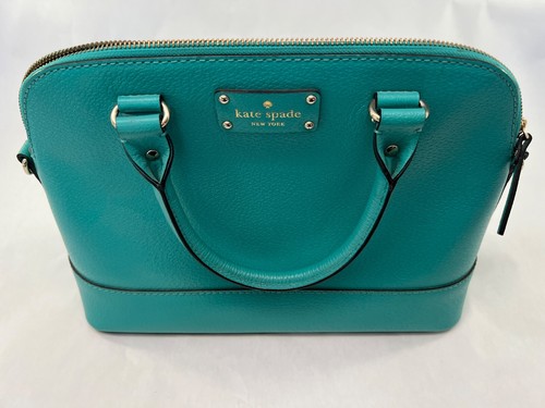 Kate Spade Cedar Street Maise WKRU2485 Fresh Air Turquoise Leather Satchel Bag