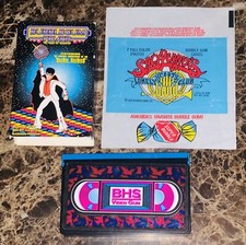 Vintage Bee Gees BUBBLEGUM FEVER Bubble Gum Container VHS Video Candy Zeebs 1995