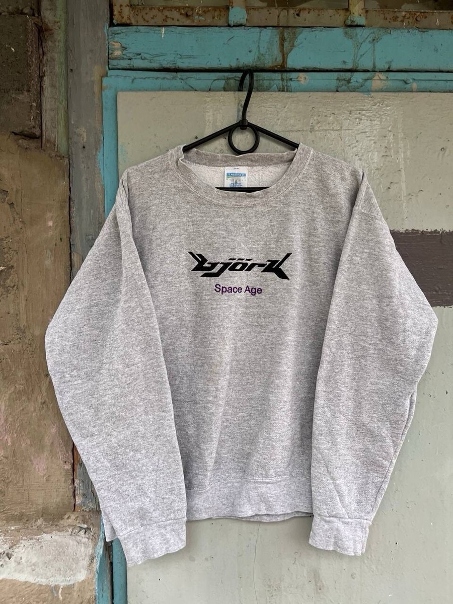 90s　old courreges　立体シルバーロゴ　ボーダー柄スウェットY2K Y2Kオーバーサイズバイカラー長袖スウェット | ファッション通販