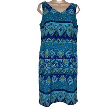 Vintage Kathie Lee Collection Sheath Dress Women's Size 8 Sleeveless Knee Length