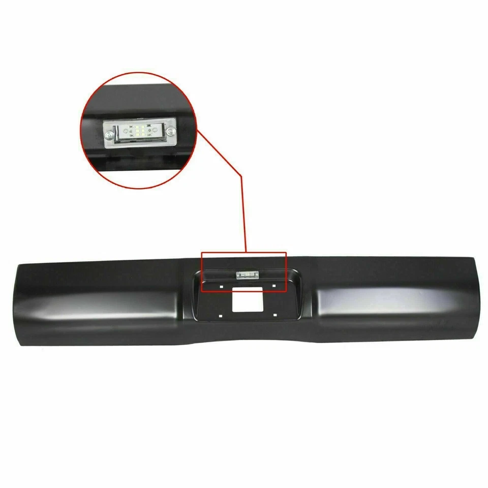 Rear Bumper Roll Pan w/LED License Light For Dodge RAM 1500 2500 3500 1994-2001 Foto 2 de 4