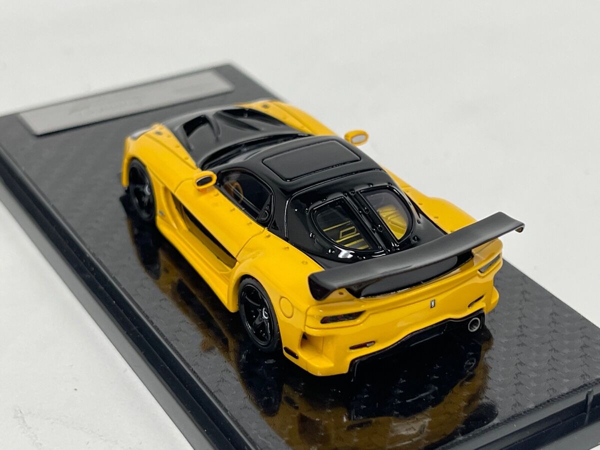 1/64 YM Model Mazda RX-7 Fortun 7 VeilSide in Yellow 299 pieces