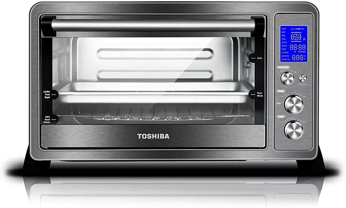 BLACK+DECKER 6-Slice Stainless Steel Convection Toaster Oven with  Rotisserie (1500-Watt) in the Toaster Ovens department at