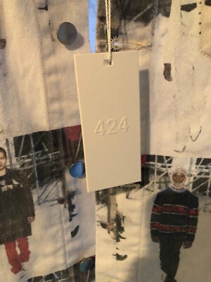 Size XL 424 FourTwoFour on Fairfax Runway Denim Jacket Raf Simons