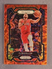 2023-24 Panini Prizm Choice #114 CJ McCollum Red Scope /88 SSP Rare