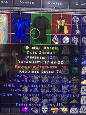 ormus robe D2r Armor For Sorc, Diablo Xbox Sc 12/10/14fire