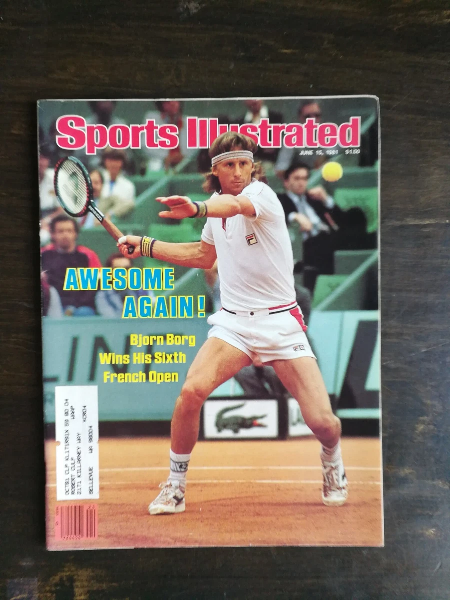 TENNIS #16 1981 Couverture vintage YOUGOSLAVE TENNIS MAGAZINE BJORN
