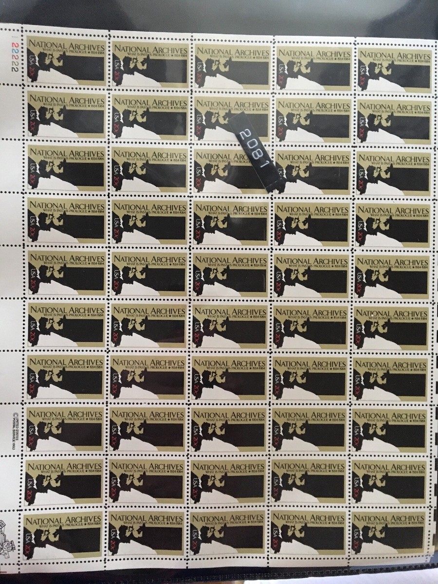 Scott # 2081, 20 cent National Archives 50th Anniv. | eBay