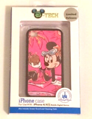 NIB Disney Parks D-tech Minnie Mouse Parks beach Iphone 4 4s Case Pink