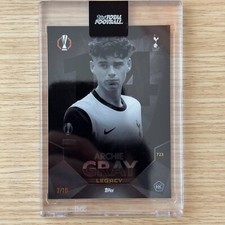 2024-25 Topps Total Football Archie Gray RC Legacy Black /10 - Tottenham Hotspur