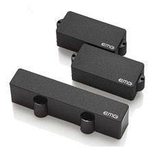 EMG-PJ Active Precision/Jazz Bass Pickups Set Black, Solderless