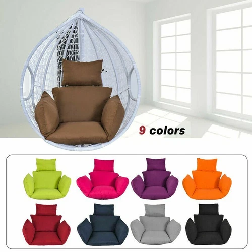 Schaukel Hängesessel Ei Rattanstuhl Outdoor Hängematte Ständer Kissen ohne Stuhl - Bild 3 von 15