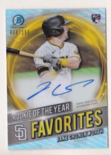 2021 Bowman Chrome Jake Cronenworth /150 Auto Rookie Of The Year Favorites 