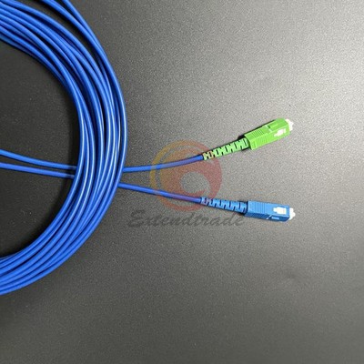 1x 100M Armored Cable SC/UPC-SC/APC Single-Mode Simplex Fiber Optic Patch Cord