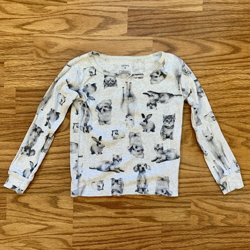 Lot Carter’s Kids Girl 4 Piece Pajamas Set Size 4 Long Sleeve Pants Cotton GUC! - Picture 8 of 12