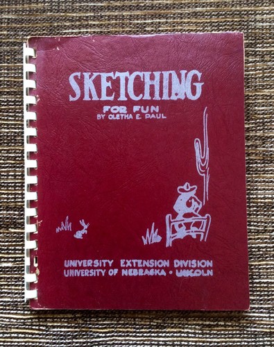 VERY RARE VINTAGE 1942 A Course in Sketching for Fun by Oletha E. Paul, Spiral - 第 1/7 張圖片