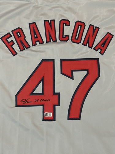 Boston Red Sox Terry Francona Signed Custom Jersey w/ Beckett Witness - Picture 2 of 3