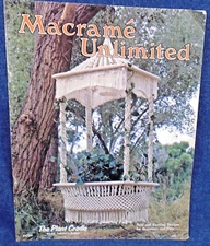Vintage Macrame Unlimited 1976 DKC Enterprises 23 Pages Plant Cradle Ornaments