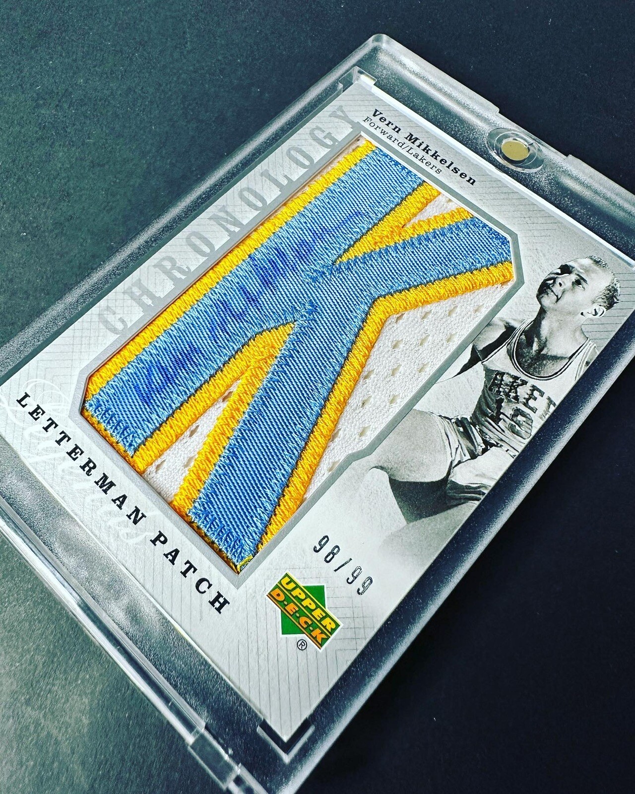 Upper Deck Letterman LAKERS set Kareem Baylor Mikkelsen West Worthy Magic Auto - Picture 7 of 13
