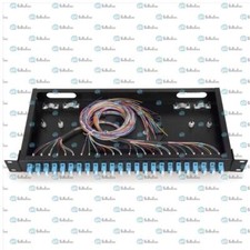 48 core LC with adapter pigtail 24 Ports Patch Panel Fiber Optic Terminal Box
