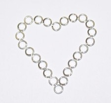 Sterling 925 Solid Silver, Heavy, Open Jump Rings 3,4,5,6,7,8,9,10mm,Findings.