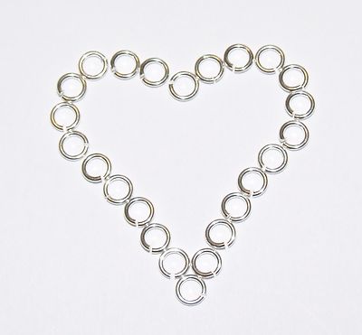 925 Sterling Massivsilber, schwere, offene Sprungringe 3,4,5,6,7,8,9,10 mm, Fundstücke.