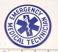 Sticker Emergency Medical Technician Blue White
