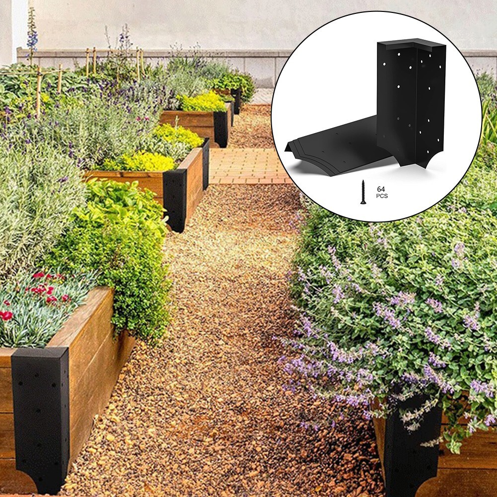 Long lasting Metal Corner Brackets for Raised Garden Beds Sturdy and