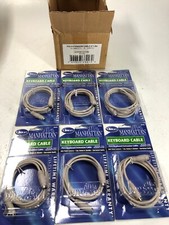 LOT 6 PS/2 KEYBOARD MOUSE 6  EXTENSION MALE - FEMALE CABLE EXTENSIONS Manhattan