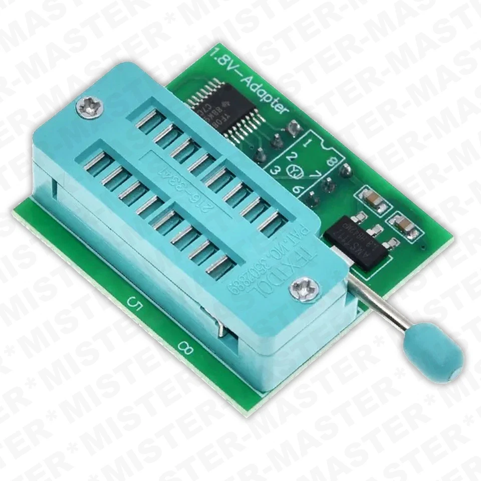 ADATTATORE 1.8V PER PROGRAMMATORE  CH341A TL866CS TL866A EZP2010 DIP-8 W25 M25 - Immagine 4 di 4